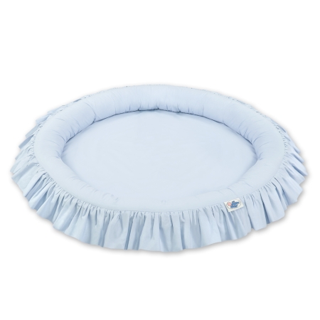 Babynestchen Spielnestchen Rüschen Nestchen Eco Fillball - blau